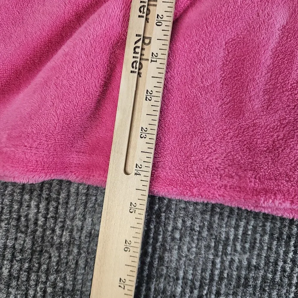Disney Minnie Mouse Shirt Girls LARGE Pink Fleece Sleepwear Long Sleeve‎ Graphic - Picture 12 of 13